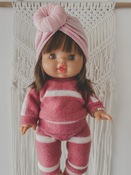 Minikane Valentines Pink Cozy Long Set