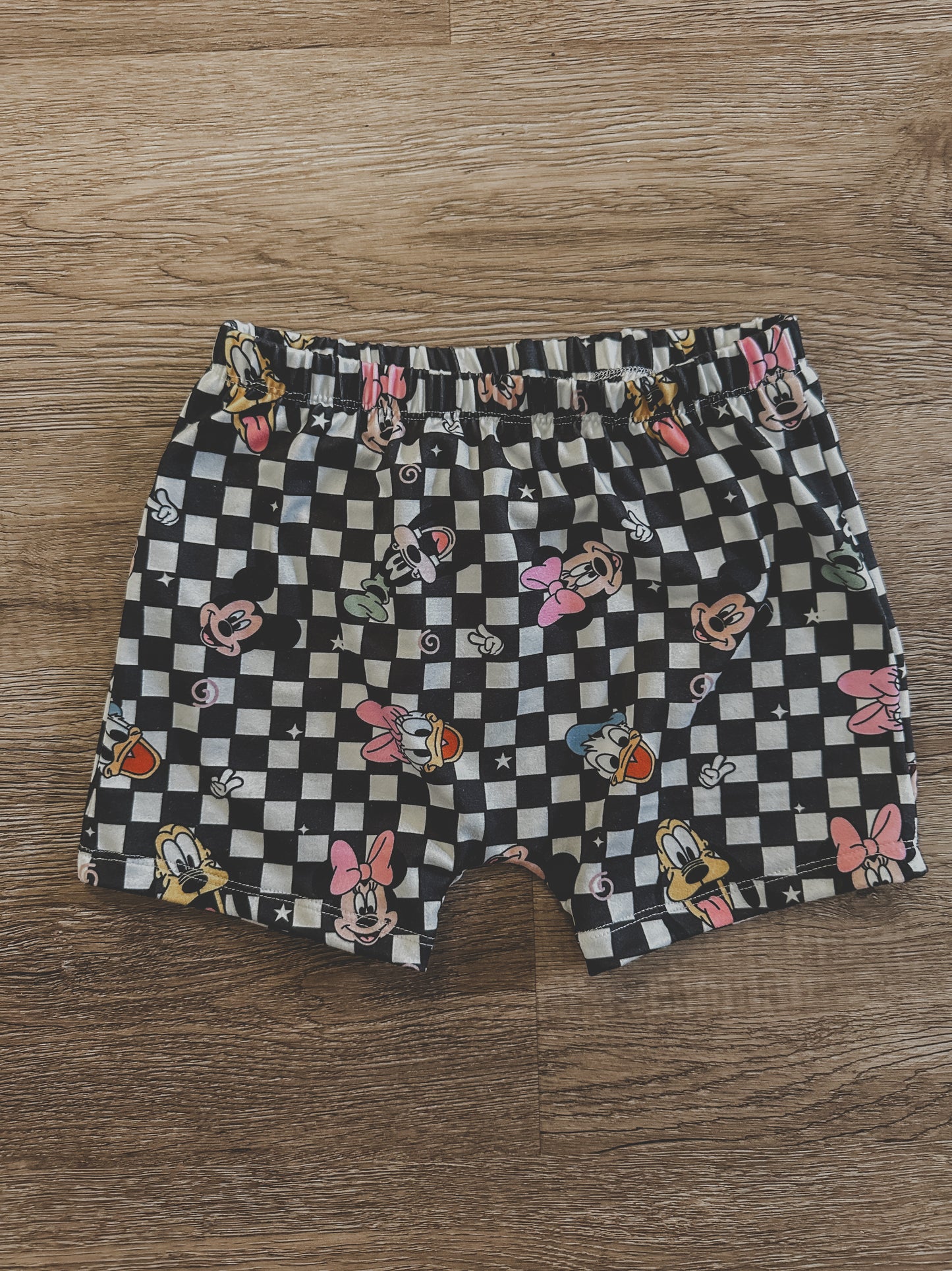 Mickey & Friends Checkered Boy Shorts