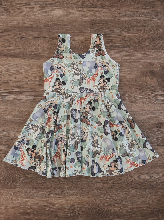 Minnie & Daisy Safari Sleeveless Dress