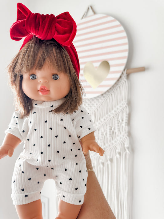 Doll Tiny Heart Romper